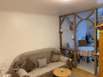Ein Sitzbereich in der Unterkunft Apartment in Essen