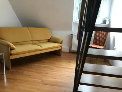 Ein Sitzbereich in der Unterkunft Constantin