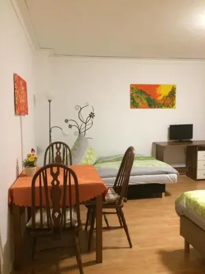 Ein Bett oder Betten in einem Zimmer der Unterkunft Abels Appartements