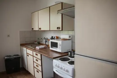 Küche/Küchenzeile in der Unterkunft Abels Appartements