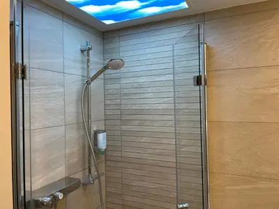 Ein Badezimmer in der Unterkunft Themenpartment Himmel und Mehr Penthouse