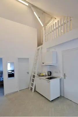 Küche/Küchenzeile in der Unterkunft ELENA flat NELKE Oberhausen Zentrum CentrO Westfield