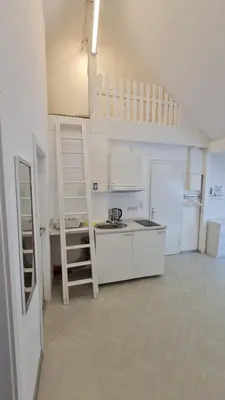Küche/Küchenzeile in der Unterkunft ELENA flat NELKE Oberhausen Zentrum CentrO Westfield