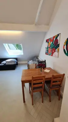 Ein Sitzbereich in der Unterkunft ELENA flat NELKE Oberhausen Zentrum CentrO Westfield