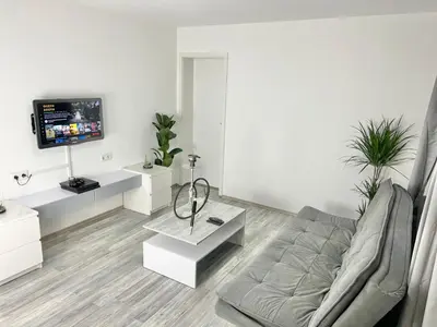 TV/Unterhaltungsangebot in der Unterkunft Wohnen direkt an der Rheinpromenade mit Whirlpool und Sauna