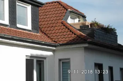 Das Gebäude in dem sich die Ferienwohnung befindet