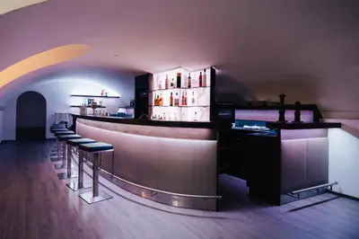 Lounge oder Bar in der Unterkunft Parkhotel FRITZ am Brunnen