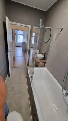 Ein Badezimmer in der Unterkunft FeWo Resse