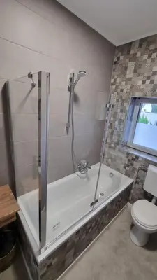 Ein Badezimmer in der Unterkunft FeWo Resse