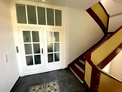 Grundriss der Unterkunft Get-your-flat Traumhafte Altbau-Wohnung in Denkmal-Villa 3 Zr Kü Bad 2 Schlafzr 125 m2 Haustier auf Anfrage - ruhig & naturnah