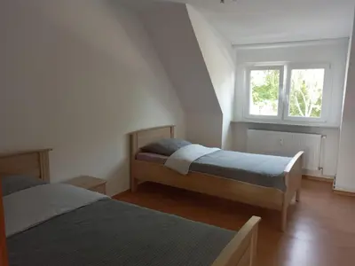 Ein Bett oder Betten in einem Zimmer der Unterkunft Monteurzimmer/Ferienwohnung Bottrop