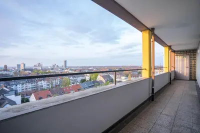 Ein Balkon oder eine Terrasse in der Unterkunft RüSuite III - Gemütliches Apartment in Essen