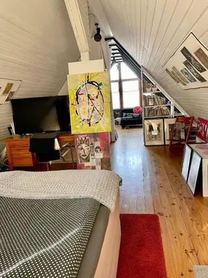 Küche/Küchenzeile in der Unterkunft Bel Art Atelier mit großem Parkplatz