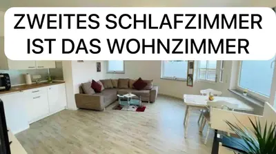 Ein Sitzbereich in der Unterkunft Tiny Bungalow, Check-In Kontaktlos, Zentral, Duisburg