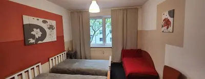 Ein Bett oder Betten in einem Zimmer der Unterkunft ELENA flat LILIE, Oberhausen Zentrum CentrO Westfield