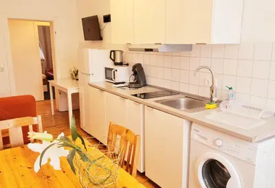 Küche/Küchenzeile in der Unterkunft ELENA flat LILIE, Oberhausen Zentrum CentrO Westfield