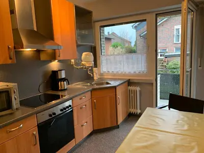 Küche/Küchenzeile in der Unterkunft Dorsten-Ferienwohnung, Hermannstraße