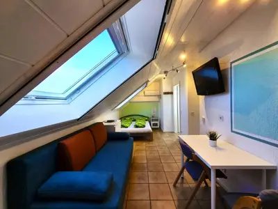 TV/Unterhaltungsangebot in der Unterkunft Auszeit im Grünen - Ferienwohnung in Hünxe