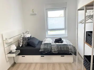 Ein Bett oder Betten in einem Zimmer der Unterkunft - Top Ausstattung - Kostenlos Netflix/Wifi/Parken