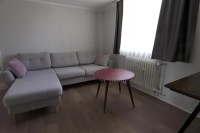 Ein Sitzbereich in der Unterkunft P8 Ferienwohnung