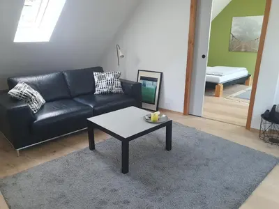 Ein Sitzbereich in der Unterkunft ZwischenRaum