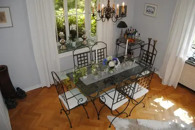 Grundriss der Unterkunft Exklusive Villa am Wald mit Garten, Waldzugang und Sauna