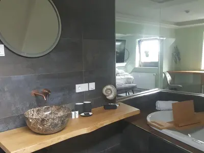Ein Badezimmer in der Unterkunft Hotel Hilleringmann