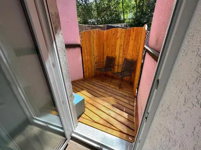 Ein Balkon oder eine Terrasse in der Unterkunft Stadtquartier Hoesch