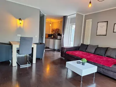 Ein Sitzbereich in der Unterkunft Fewo RELAX