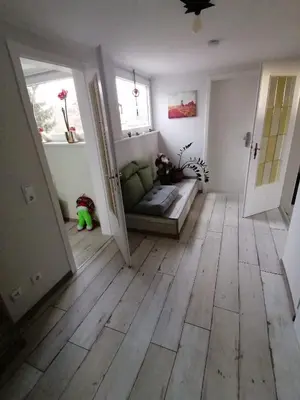 Ein Sitzbereich in der Unterkunft Haus Lupo am Kanal