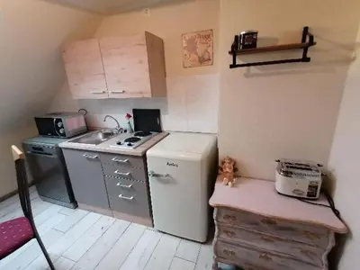 Küche/Küchenzeile in der Unterkunft Haus Lupo am Kanal