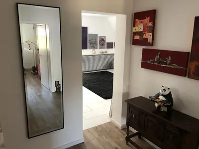 Küche/Küchenzeile in der Unterkunft Bel Art Etage mit großem Parkplatz