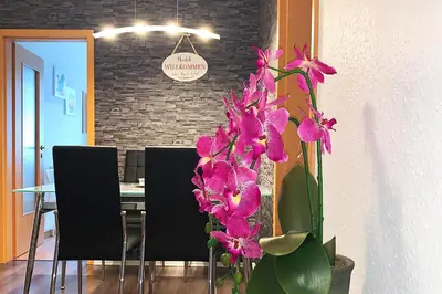 Ein Sitzbereich in der Unterkunft 3 room holiday flat