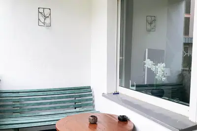 Ein Sitzbereich in der Unterkunft 3 room holiday flat