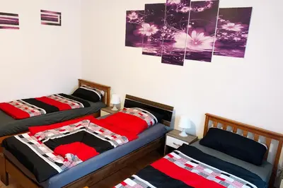 Ein Bett oder Betten in einem Zimmer der Unterkunft 3 room holiday flat