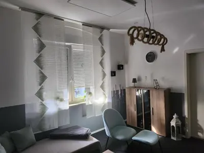 Ein Sitzbereich in der Unterkunft Ferien-, Monteurswohnung in Bottrop