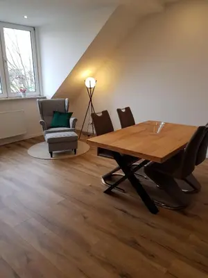 Ein Sitzbereich in der Unterkunft Wolke 7