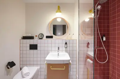 Ein Badezimmer in der Unterkunft Basecamp Hotel Dortmund