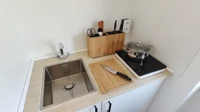 Küche/Küchenzeile in der Unterkunft Kleines aber feines Apartment