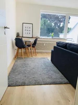 Ein Sitzbereich in der Unterkunft Skandi-Home Wohnung ruhige Lage NEU - Düsseldorf Nord