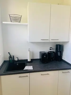 Küche/Küchenzeile in der Unterkunft Skandi-Home Wohnung ruhige Lage NEU - Düsseldorf Nord