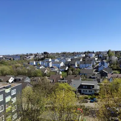Ein allgemeiner Blick auf Radevormwald oder ein Stadtblick von der Ferienwohnung aus