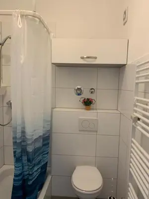 Ein Badezimmer in der Unterkunft Alles was man braucht, 1-Zimmer Wohnung
