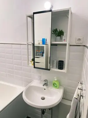 Ein Badezimmer in der Unterkunft Schöne&zentrale Ferienwohnung in Schwelm in der Nähe von Wuppertal,Düsseldorf, Köln,Ruhrgebiet