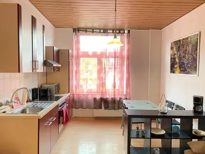 Küche/Küchenzeile in der Unterkunft Schöne Wohnung zwischen Uni Duisburg und Hbf