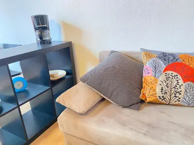 Ein Sitzbereich in der Unterkunft Schöne Wohnung zwischen Uni Duisburg und Hbf