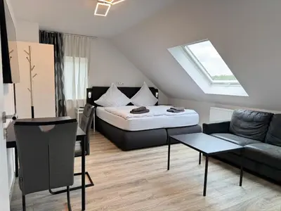 Ein Bett oder Betten in einem Zimmer der Unterkunft Ferienwohnung Apartment Essen - Free Parking - WiFi - Kitchen