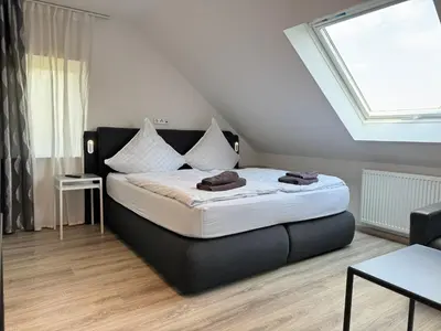 Ein Bett oder Betten in einem Zimmer der Unterkunft Ferienwohnung Apartment Essen - Free Parking - WiFi - Kitchen