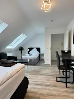 Ein Bett oder Betten in einem Zimmer der Unterkunft Ferienwohnung Apartment Essen - Free Parking - WiFi - Kitchen