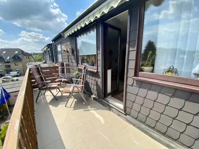 Ein Balkon oder eine Terrasse in der Unterkunft Apartment Anita